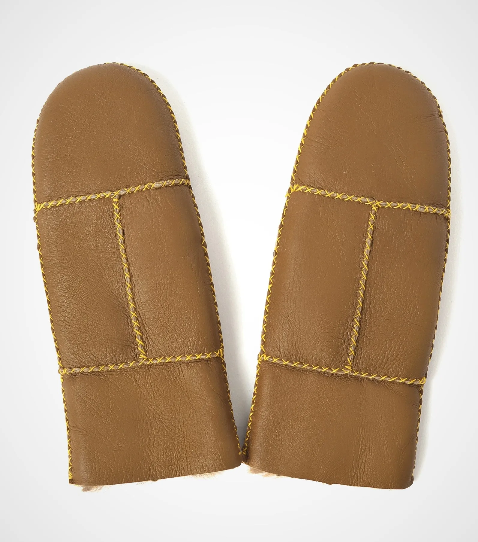 YISEVEN Womens  Sheepskin Shearling Leather Gloves(Mittens)
