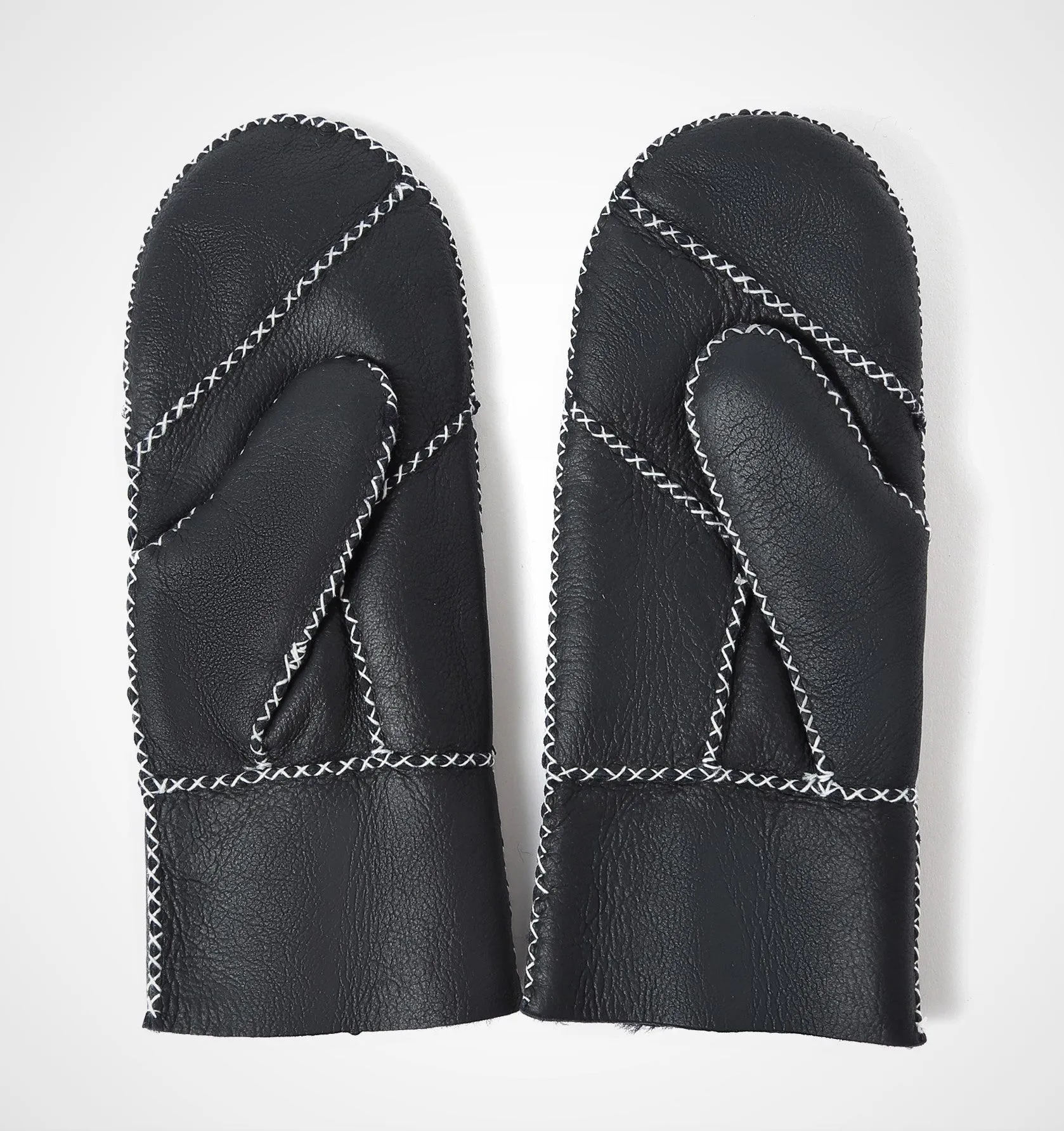 YISEVEN Womens  Sheepskin Shearling Leather Gloves(Mittens)