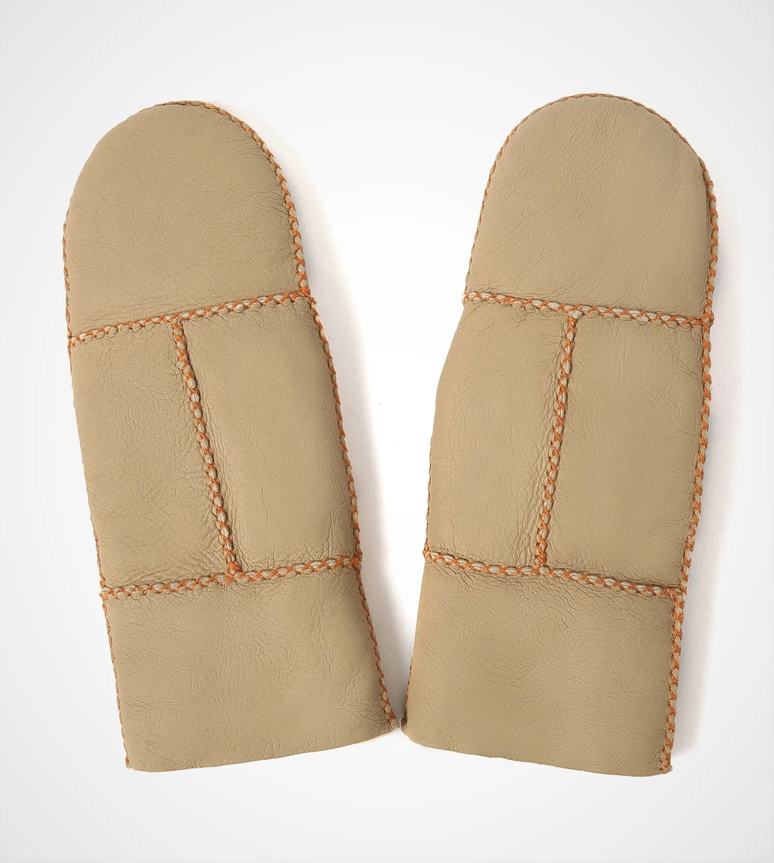 YISEVEN Womens  Sheepskin Shearling Leather Gloves(Mittens)